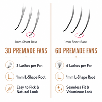 Extensions de cils synthétiques 6D Camellia Mountain God Flower C CC D Curl, longues et volumineuses, pour bouquets de cils, fournitures d'extension de cils