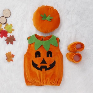 Los disfraces <span class=keywords><strong>de</strong></span> Halloween más populares para niños, <span class=keywords><strong>disfraz</strong></span> <span class=keywords><strong>de</strong></span> <span class=keywords><strong>calabaza</strong></span> para bebé, mono <span class=keywords><strong>de</strong></span> <span class=keywords><strong>calabaza</strong></span> sin mangas <span class=keywords><strong>con</strong></span> accesorios - Product Image 3
