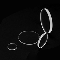 Lámina Circular de Cuarzo de Sílice Fundida Óptica de Alta Transmitancia y Espesor, Ventana de Observación para Soldadura y Corte, 99.999% de Pureza