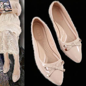 Chaussures plates d'été pour femmes, polyvalentes, formelles, à bout pointu, avec nœud, à enfiler, décontractées, pour le bureau, les trajets quotidiens et les dîners - Product Image 3