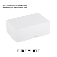Boîte en papier personnalisée pour tiramisu blanc, boîte rectangulaire vide pour pâtisserie, boîtes pour brownies, contenants pour desserts