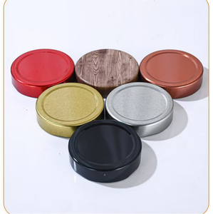 Hot <b>Empty</b> Round Glass Food <b>Jar</b> 100ml 150ml 180ml 200ml 300ml 500ml Metal Lids No Leak - Product Image 2