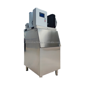 เครื่องทำน้ำแข็งเกล็ดปลาทะเลขนาด3ตันพร้อมคอมเพรสเซอร์เมอร์สันที่เก็บน้ำแข็ง1000กก. สำหรับปลาและอาหารทะเลบนเรือ - Product Image 1