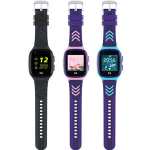 Reloj inteligente para niños con pantalla táctil, GPS, rastreador de frecuencia cardíaca, podómetro, monitor de sueño, botón SOS, resistente al agua IPX7, silicona azul y morada - Product Image 6