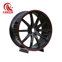 Jante de voiture monobloc en alliage d'aluminium forgé FANXIN Classic 18 pouces 5x143.1 à cinq trous multi-branches, compatible Renault Clio
