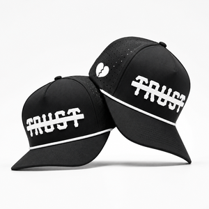 Golf Cap 5 Panel Laser Cut Perforated 3D Embroidered Logo High Quality Polyester Sports Performance Quick Dry Unisex - Product Image 1