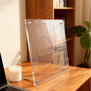 Giá đỡ album trưng bày ảnh thẻ và đĩa CD acrylic thần tượng Kpop mới, kiểu nam châm, trang trí bàn làm việc, giá đỡ đĩa CD - Product Image 2