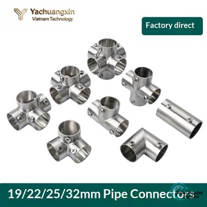 Stainless Steel Round Connector for Industrial Manufacturing Hardware - Product Image 2