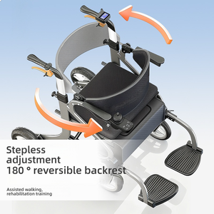 Aide à la marche électrique légère multifonctionnelle pliante pour personnes âgées handicapées disponible Durée de vie de la batterie élevée Vente à chaud - Product Image 4