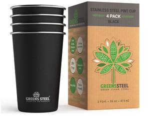 16オンスPint Tumblerプレミアムメタルドリンク積み重ね可能耐久性ステンレススチールカップ - Product Image 1