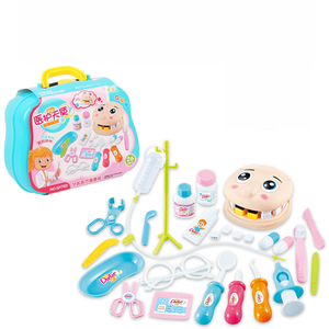 Juego de Juguetes de Doctor para Niños en Edad Preescolar, Juego de Imitación de Dentista, Herramientas Médicas de Simulación, Maletín con Ruedas - Product Image 3