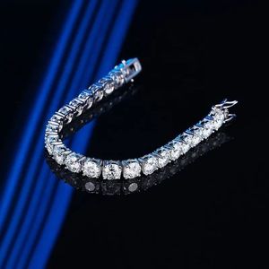 สร้อยข้อมือเทนนิสแฟชั่นลดราคาสุดฮอต รูปทรงกลม ประดับเพชรระยิบระยับ - Product Image 3