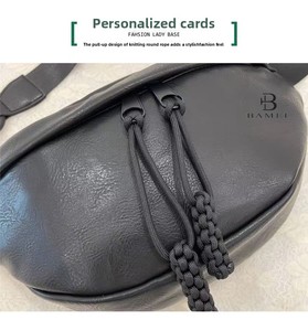 Bolso de Mano de Lujo para Mujer, Gran Capacidad, Diseño Exclusivo, Tipo Bandolera, Plisado, Media Luna, con Forro de Poliéster, MOQ 3 Piezas - Product Image 6