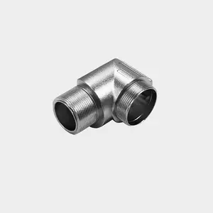 Precision Die Casting Processing Zinc Alloy Right Angle Circular Tube Connector Zinc Aluminum Die Casting Manufacturer