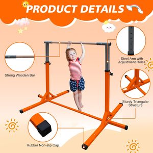 Barre de gymnastique IUNNDS pour enfants, barre horizontale d'entraînement pour enfants, équipement de gymnastique, barre horizontale d'intérieur - Product Image 4