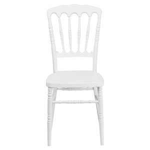 Wholesale Modern <b>White</b> Chaise Stackable PP Plastic Napoleon Wedding Resin <b>Chairs</b> for Party Rental - Product Image 1