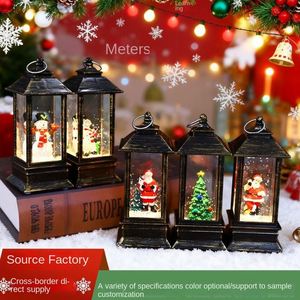 Classic Plastic <b>Small</b> Oil Lamp Telephone Booth Christmas Decorations LED Luminous Interior Desktop - Product Image 2