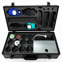 Étui portable en aluminium et acrylique transparent pour toupies, boîte de présentation et de collection, lanceur de combat et accessoires
