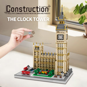 Новая 3D-модель всемирно известной архитектуры — часовая башня Биг Бен, 3599 деталей, конструктор из мелких блоков, сборная игрушка - Product Image 4