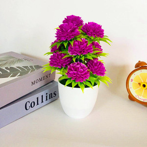 Produit Phare : <span class=keywords><strong>Mini</strong></span> Plante Artificielle Verte en Plastique, Fleur de Bonsaï pour Décoration d'Intérieur - Product Image 6