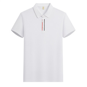 เสื้อโปโลแขนสั้นสีพื้นโพลีเอสเตอร์สำหรับทุกเพศสวมใส่ได้ทุกวันชุดทำงานชุดยูนิฟอร์ม - Product Image 4