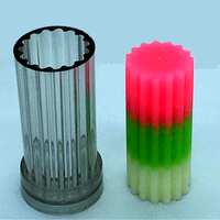 Moule à bougie en acrylique, forme cylindrique en polycarbonate, moules à bougie pour la fabrication de bougies