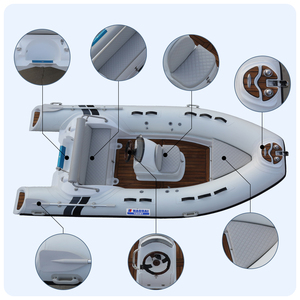 Haohai Ce Barche Rigide Gonflable Ponton Pedal Patrol Inflable Rib Boat para deportes acuáticos poliéster casco abierto <span class=keywords><strong>Riva</strong></span> Boat - Product Image 6