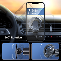 Support de téléphone magnétique pour bouche d'aération de voiture avec crochet en métal support de téléphone portable dock pour voiture universel