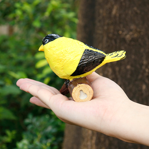 Jinhuoba resina crea il nuovo piccolo giallo uccello albero ciondolo statua decorazione ornamenti per la <span class=keywords><strong>casa</strong></span> - Product Image 4