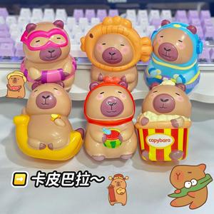 Juguetes de Capibara para Apretar, Bola Antiestrés de PU de Rebote Lento con Forma de Muñeco, Juguete Sensorial Blandito, Aliviador de Estrés, Regalos Decorativos, Juguete de Capibara - Product Image 1