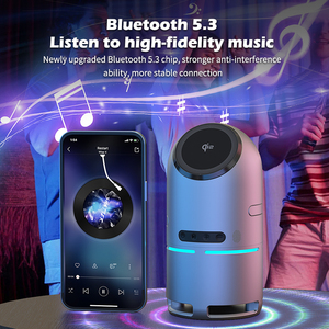 New Arrival Qi2.0 4-Trong-1 Động Cơ Kép Xoay Từ Sạc Không Dây Với Loa Cho Điện Thoại Thông Minh Đồng Hồ Tai Nghe - Product Image 4