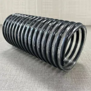 Manufacturer Flexible 4 Inch 100 M PVC Reinforced Wire Hose For Water Suction And Discharge Smooth Both Inner And Outer Surface