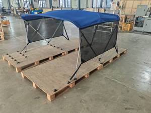 Easepal 2 Bow Bimini Tops 600D Poliéster Impermeable Pesca Barco Canopy Polvo Rayos UV Resistente Bimini Top para Barcos - Product Image 5