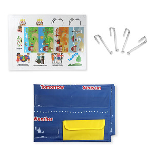 Học sinh lớp học số ngày thời tiết tiết tiết kiệm không gian biểu đồ bỏ túi trẻ em cảm thấy lịch hoạt động bảng sách yên tĩnh - Product Image 6