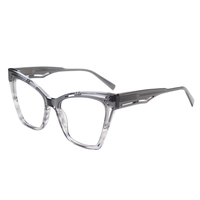 Visualmate vente en gros de lunettes de haute qualité montures oeil de chat classique élégant femmes acétate cadre lunettes mode lunettes