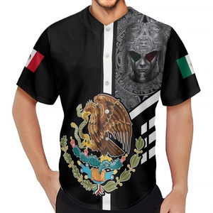 Camisetas <span class=keywords><strong>de</strong></span> béisbol <span class=keywords><strong>de</strong></span> alta calidad con <span class=keywords><strong>escudo</strong></span> <span class=keywords><strong>de</strong></span> armas <span class=keywords><strong>de</strong></span> México para hombre, fabricación OEM, camisetas <span class=keywords><strong>de</strong></span> béisbol mexicanas <span class=keywords><strong>de</strong></span> secado rápido para hombre - Product Image 4