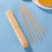 Brochettes de barbecue en bambou réutilisables, jetables, biodégradables, solides et durables, fabriquées à partir de bambou durable de qualité alimentaire