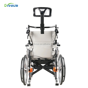 Silla de ruedas con inodoro portátil, silla de ruedas con neumáticos sólidos de 24 pulgadas, silla de ruedas manual para personas mayores - Product Image 6