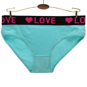 Yun Meng Ni-ropa interior de mujer, bragas sexys de algodón sólidas con banda de corazón de amor - Product Image 6