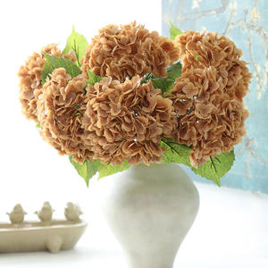 Hydrangeas artificiels en plastique à haute simulation 3D, toucher doux, conservant l'humidité, boules de fleurs moelleuses, imperméables, centres de table de mariage, hôtel - Product Image 5