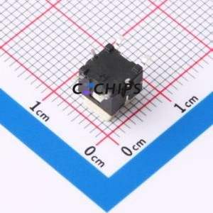 HX TS6672TP CL Tactile Switch SMD-4P,6x6mm Switch Single Pole Single Throw Square Button 2.5N Vertical Mount - Product Image 2