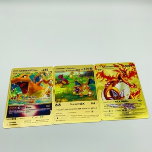 Pikachu Doré Je te choisisse, carte à collectionner Pokémon, forme de dessin animé mignonne, impression offset, jouet promotionnel - Product Image 4