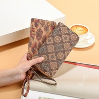 Dompet Panjang Wanita Mewah WS252, Tas Clutch Resleting Ganda, Tempat Kartu Multifungsi, Kantong Ponsel, Gelang Tangan Stylish untuk Wanita, Tas Kasual