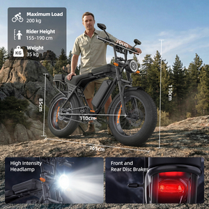 จักรยานไฟฟ้ารุ่นใหม่ Aairsk EBike ยางอ้วน 20 นิ้ว มอเตอร์ดุมล้อหลัง 250W 48V แบตเตอรี่ลิเธียม 15Ah ระบบดิสก์เบรก สำหรับการเดินทางในเมือง มีสินค้าใน EU รุ่น X5(EU) มอเตอร์ดุมล้อหลัง - Product Image 4