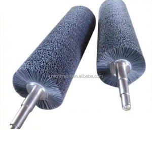 Rodillo abrasivo de pulido, cepillo cilíndrico, eje de acero, rodillo de cepillo de alambre abrasivo - Product Image 5