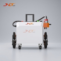 Machine de nettoyage au laser pulsé portable 500W pour l'élimination de la rouille et de la peinture, avec un design de valise portable pour l'entretien sur site.