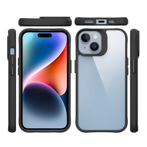 Custodia Protettiva Lusso Antiurto Trasparente Rigida per <span class=keywords><strong>iPhone</strong></span> 15 14 16 17 Plus <span class=keywords><strong>13</strong></span> 12 11 16 Pro Max con Bordo Morbido in TPU - Product Image 1