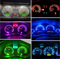 A80 LED Wedge BulbT5 7020 2SMD W3W W1.2W Auto Interior salpicadero instrumento lámpara coche salpicadero iluminación
