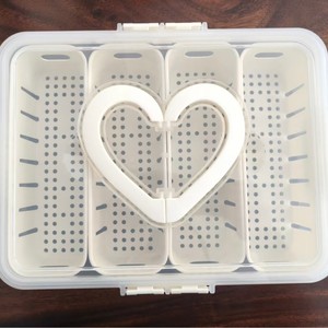 Portable Hand-Held Plastic Heart-Shaped Food <b>Storage</b> <b>Box</b> Fresh-Keeping Refrigerator Compartment Draining <b>Box</b> Picnic Fruit <b>Box</b> - Product Image 5