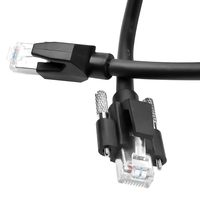 Kabel Alvin GigE Vision Male RJ45 Thumbscrews Screw Lock Industrial Ethernet Cable Shielded CAT6a High-Flex Drag-Chain Camera